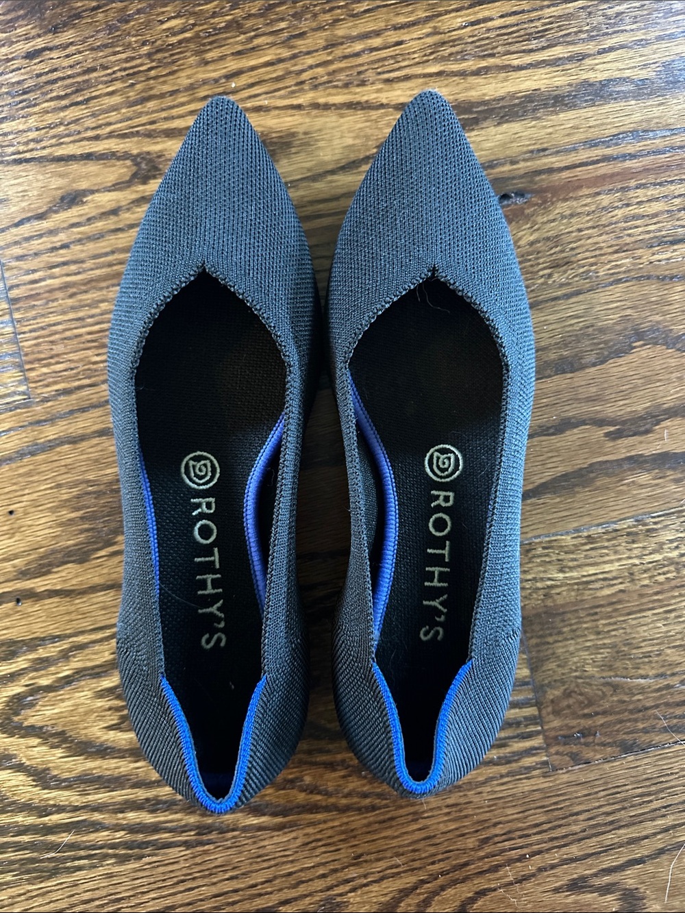 Rothy's Black Pointed Knit Flats